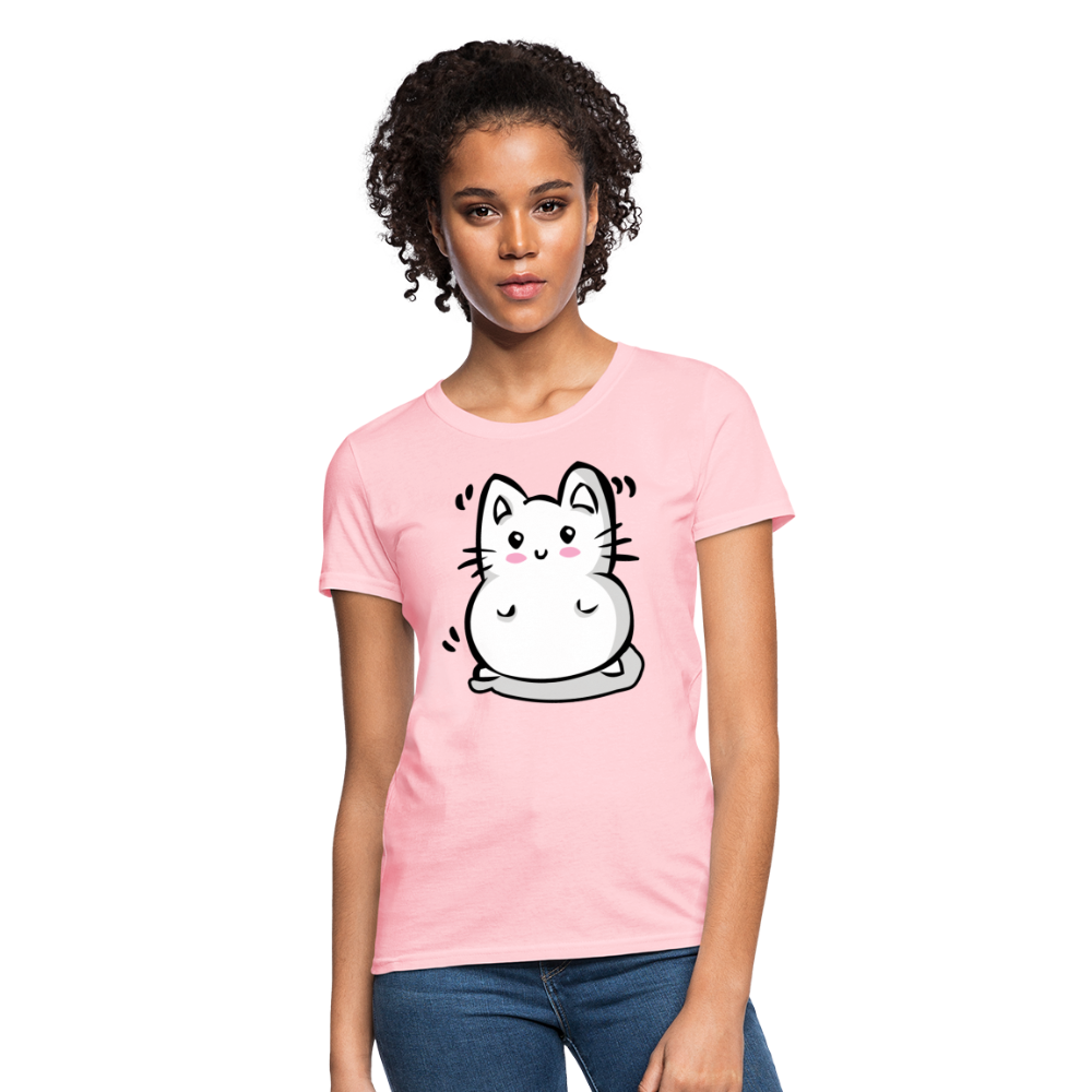 Marshmallow Kitty Women's T-Shirt - pink