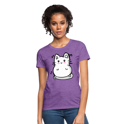 Marshmallow Kitty Women's T-Shirt - purple heather