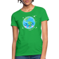 Kawaii Earth Women's T-Shirt - bright green