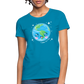 Kawaii Earth Women's T-Shirt - turquoise