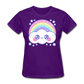 Happy Rainbow Cloud Women's T-Shirt - purple