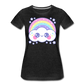 Happy Rainbow Cloud Women’s Premium T-Shirt - charcoal gray