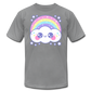 Happy Rainbow Cloud Unisex Jersey T-Shirt - slate