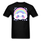 Happy Rainbow Cloud Unisex Classic T-Shirt - black