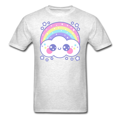Happy Rainbow Cloud Unisex Classic T-Shirt - light heather gray