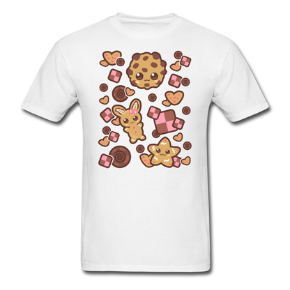 Kawaii Cookies Unisex Classic T-Shirt - white
