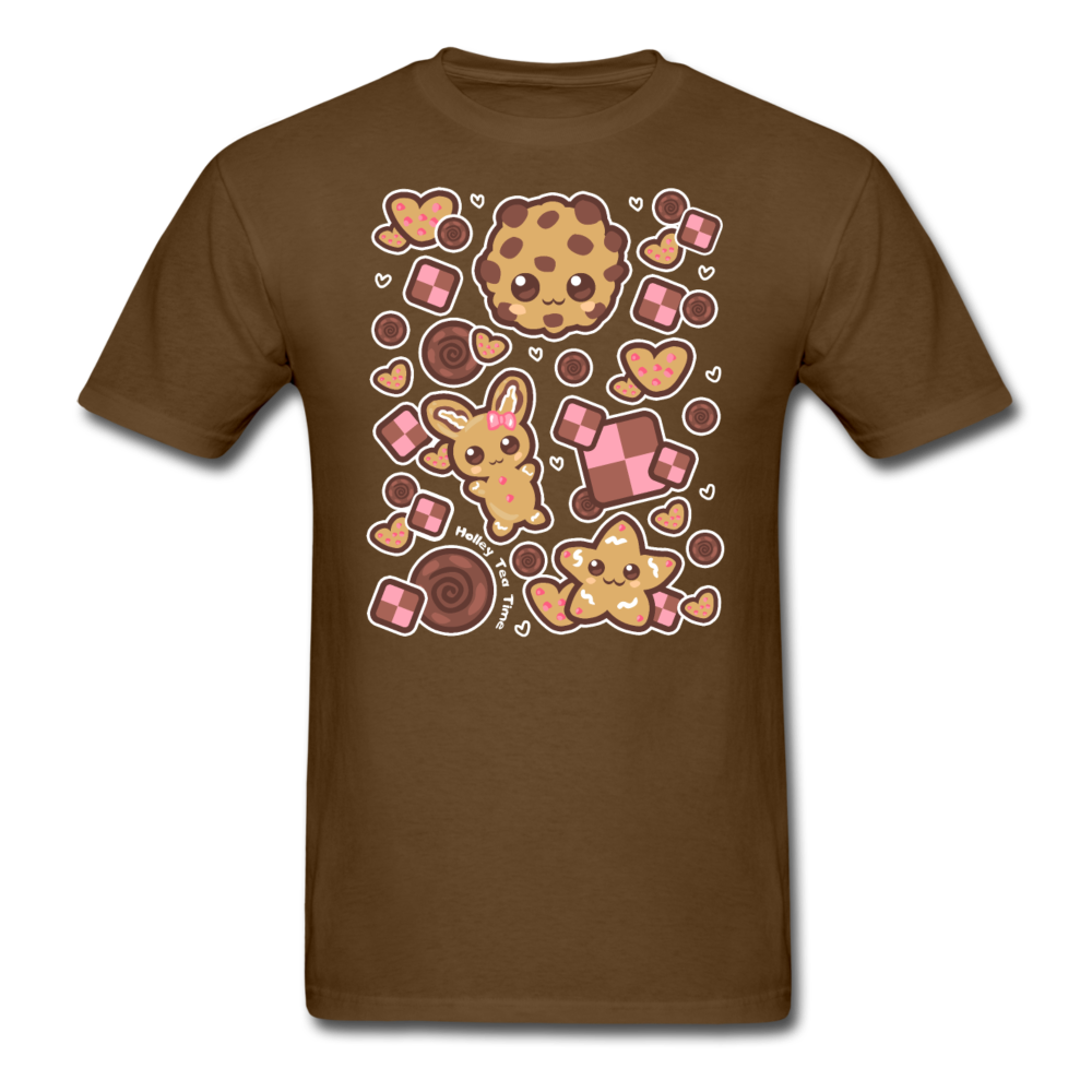 Kawaii Cookies Unisex Classic T-Shirt - brown