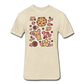 Kawaii Cookies Fitted Cotton/Poly T-Shirt - heather cream