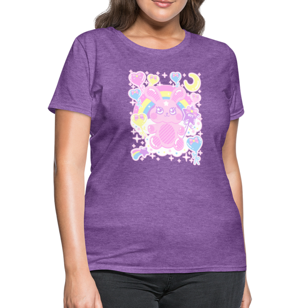 Bubblegum Bunny Women's T-Shirt - purple heather