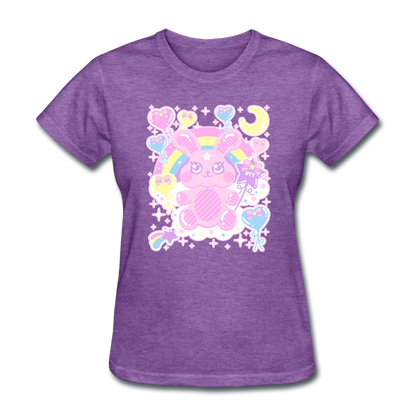 Bubblegum Bunny Women's T-Shirt - purple heather