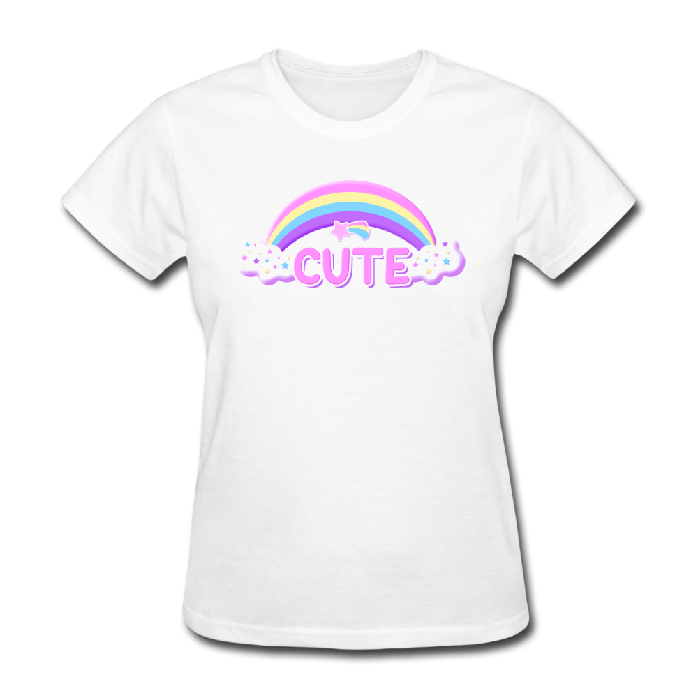 Rainbow Cute Magic Women's T-Shirt - white