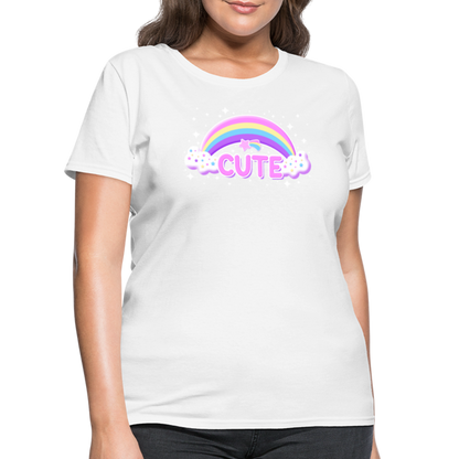 Rainbow Cute Magic Women's T-Shirt - white