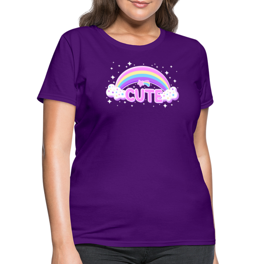 Rainbow Cute Magic Women's T-Shirt - purple
