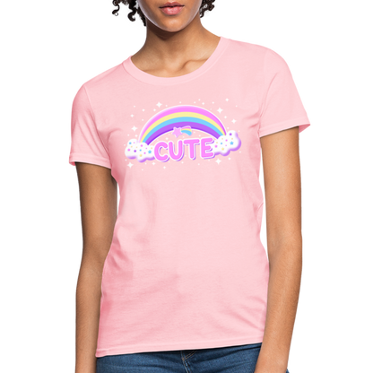 Rainbow Cute Magic Women's T-Shirt - pink