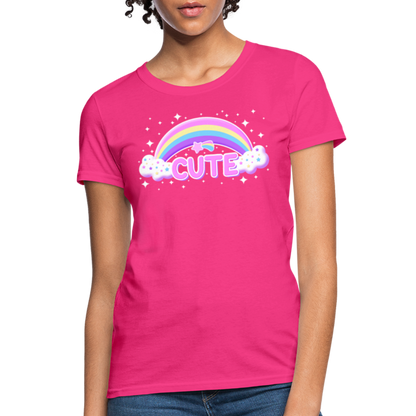 Rainbow Cute Magic Women's T-Shirt - fuchsia