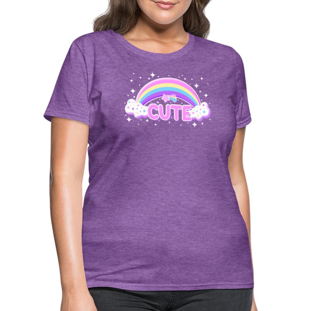 Rainbow Cute Magic Women's T-Shirt - purple heather