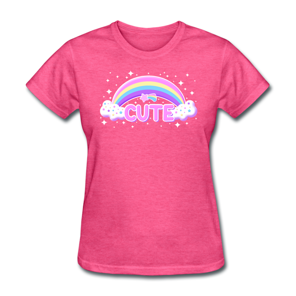 Rainbow Cute Magic Women's T-Shirt - heather pink