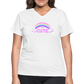 Rainbow Cute Magic Women's V-Neck T-Shirt - white