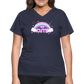Rainbow Cute Magic Women's V-Neck T-Shirt - navy