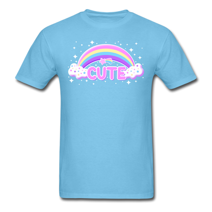Rainbow Cute Magic Unisex Classic T-Shirt - aquatic blue