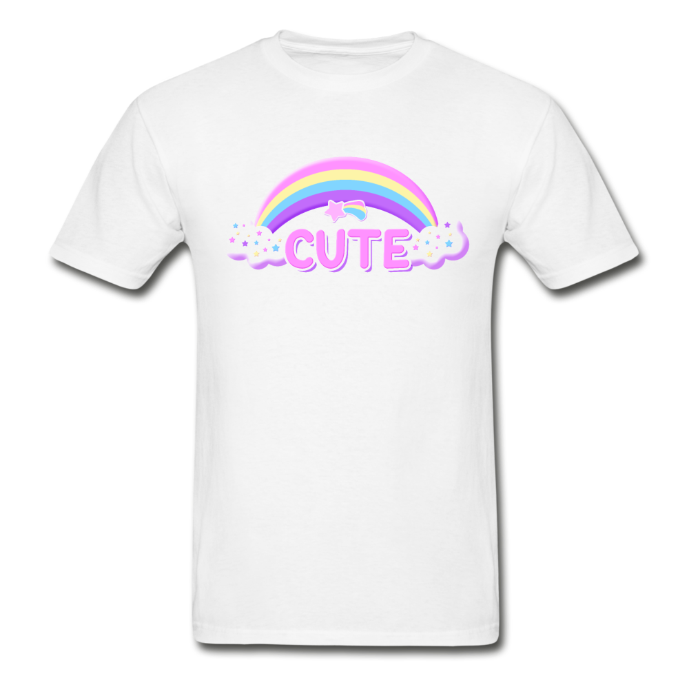 Rainbow Cute Magic Ultra Cotton Unisex Adult T-Shirt - white