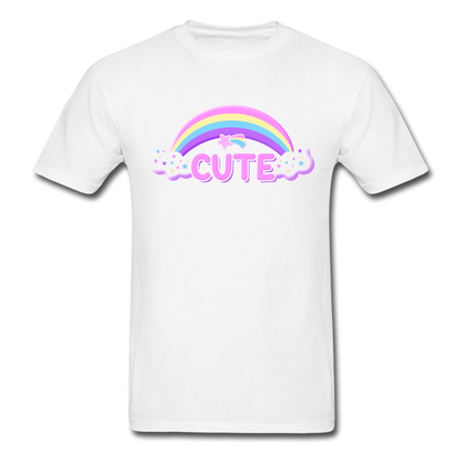 Rainbow Cute Magic Ultra Cotton Unisex Adult T-Shirt - white