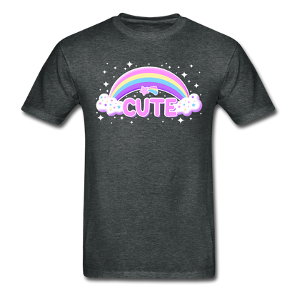 Rainbow Cute Magic Ultra Cotton Unisex Adult T-Shirt - deep heather