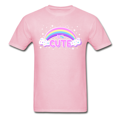 Rainbow Cute Magic Ultra Cotton Unisex Adult T-Shirt - light pink