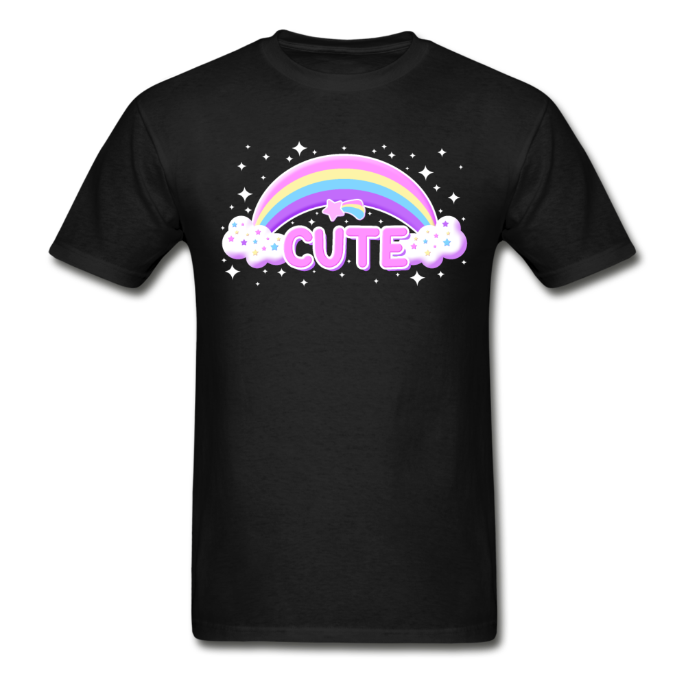 Rainbow Cute Magic Ultra Cotton Unisex Adult T-Shirt - black