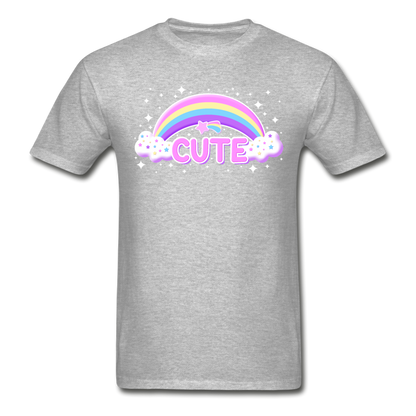 Rainbow Cute Magic Ultra Cotton Unisex Adult T-Shirt - heather gray