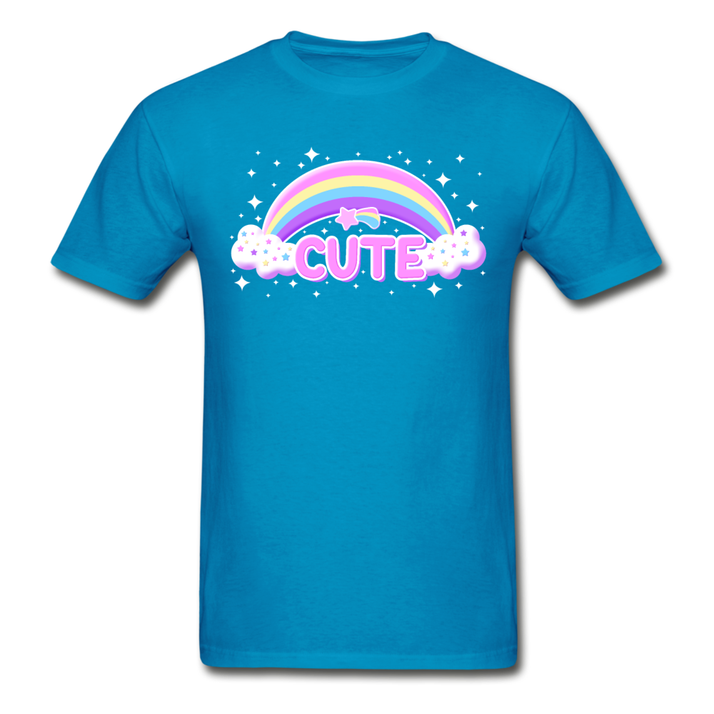 Rainbow Cute Magic Ultra Cotton Unisex Adult T-Shirt - turquoise