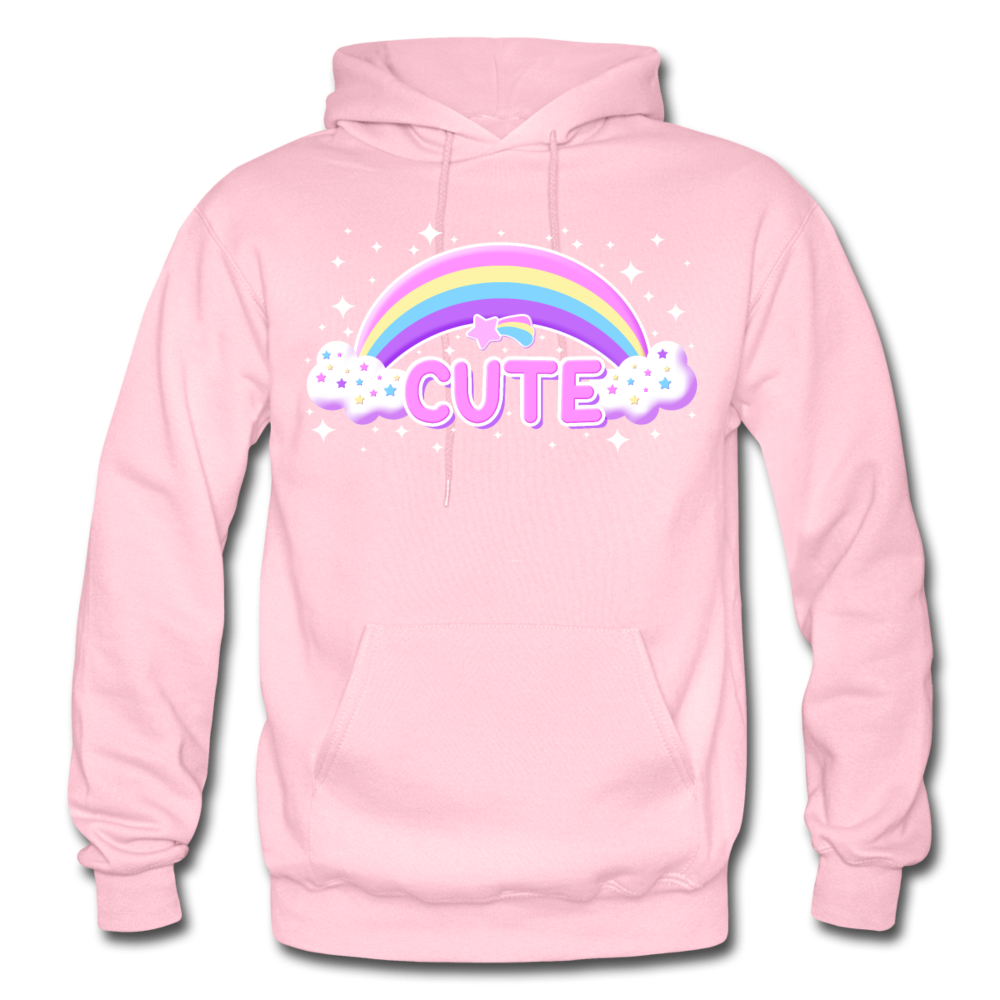 Rainbow Cute Magic Heavy Blend Unisex Adult Hoodie - light pink