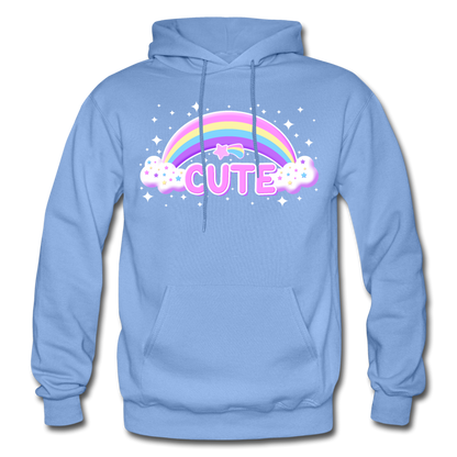 Rainbow Cute Magic Heavy Blend Unisex Adult Hoodie - carolina blue