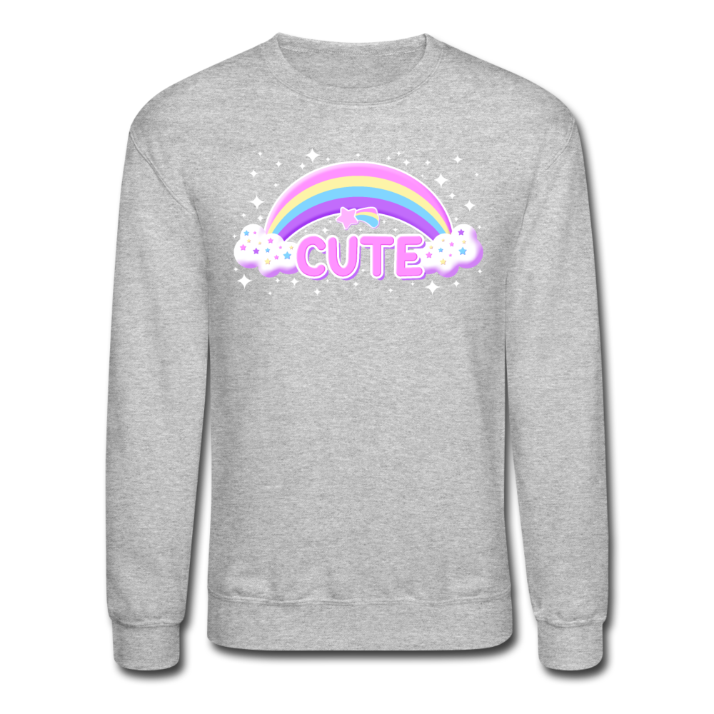 Rainbow Cute Magic Unisex Crewneck Sweatshirt - heather gray