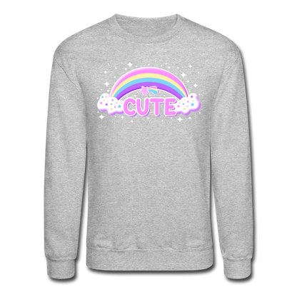 Rainbow Cute Magic Unisex Crewneck Sweatshirt - heather gray