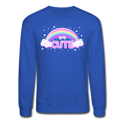 Rainbow Cute Magic Unisex Crewneck Sweatshirt - royal blue
