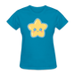 Kawaii Star Women's Turquoise T-Shirt - turquoise