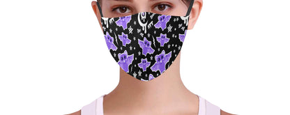 Spooky bats Face Mask (Adult & Youth Sizes)