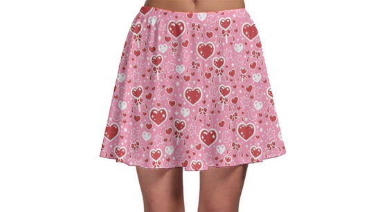 Sweet Feelings pink skater skirt [made to order]