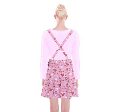 Sweet Feelings pink suspender skater skirt [made to order]