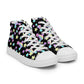 Starry Party Black Women’s High Top Canvas Shoes